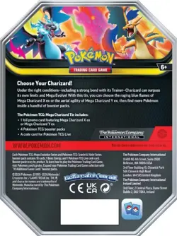 Pokemon Mega Charizard Tin - 1 Charizard X or Y At Random - Factory Sealed - Image 5