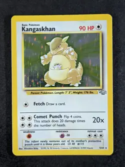 1999 Pokemon KANGASKHAN #5/64 Jungle Unlimited Galaxy Star Holo Rare English (B) - Image 1