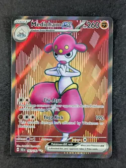 2024 Pokemon MEDICHAM EX #161/142 Stellar Crown Ultra Rare English - Image 1