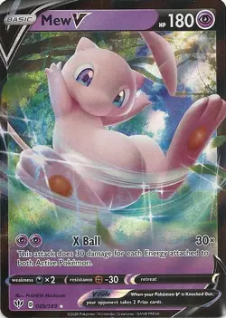 MEW V 69/189 DARKNESS ABLAZE Pokemon-HOLO - ULTRA RARE -MINT-PACK FRESH - Image 1