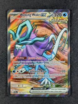 2024 Pokemon WALKING WAKE EX #189/162 Temporal Forces Ultra Rare English - Image 1