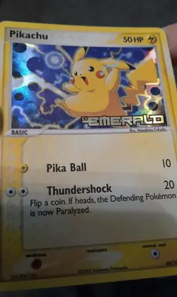 Pikachu 60/106 Pokemon EX Emerald Reverse Holo Stamped 2005 - Lightly Played - Image 5