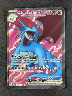 2025 Pokemon SALAMENCE EX #177/159 Journey Together Ultra Rare English (B) - Image 1