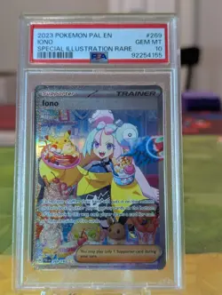 2023 Pokemon Paldea Evolved English Iono #269/193 SIR PSA 10 - Image 1