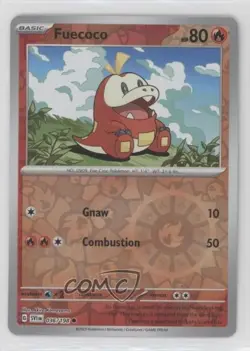 Fuecoco Reverse Foil Pokemon SV01: Scarlet & Violet #036 - Image 1