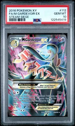 PSA 10 Pokemon M Gardevoir EX 112/114 Steam Siege Ultra Rare Full Art Holo - Image 1