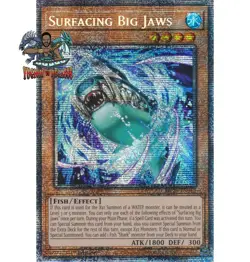 Yugioh! 1x Surfacing Big Jaws MP25-EN012 Starlight Rare 1st Ed NM - Image 1