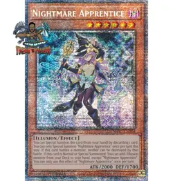 Yugioh! 1x Nightmare Apprentice MP25-EN004 Starlight Rare 1st Ed NM - Image 1