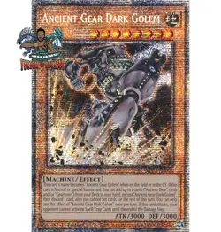 Yugioh! 1x Ancient Gear Dark Golem MP25-EN003 Starlight Rare 1st Ed NM - Image 1