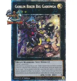 Yugioh! 1x Goblin Biker Big Gabonga MP25-EN002 Starlight Rare 1st Ed NM - Image 1