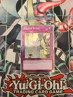 Solemn Strike Platinum Secret Rare RA02-EN079 Yugioh - Image 1