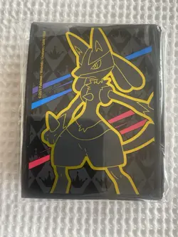 65 Ct Crown Zenith ETB Lucario Card Sleeves | New, Sealed Pokemon - Image 1