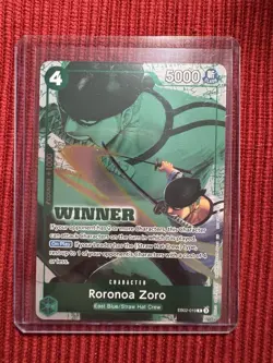 One Piece Card Game TCG Roronoa Zoro EB02-019 Winner Pack 2025 Vol. 3 - Image 1