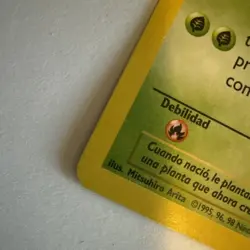 Pokemon Card - Bulbasaur Base Set 1st Edition Spanish 44/102 Common - Image 5