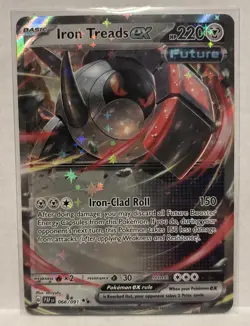 Pokemon Iron Treads EX TCG Card 66/91 Sv: Paldean Fates - Image 1