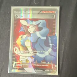 Pokemon TCG Karen Full Art Holo Trainer Card English - Image 1