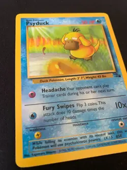 PSYDUCK - 53/62 - FOSSIL - POKEMON CARD - LP - Image 2