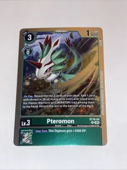 Digimon Card Game Single ST18-04 R Pteromon - Image 1