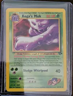 Pokemon TCG Koga's Muk 26/132 Gym Challenge Rare Non Holo Vintage Card - Image 1