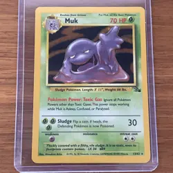 Muk Holo Rare Fossil Card 13/62 LP - Image 1