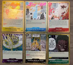 One Piece TCG Event Cards 6 Foil Event Cards English One Piece Lot - Image 1