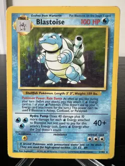 Blastoise - 2/102 - Pokemon Base Set Unlimited Holo Rare Card WOTC HP - Image 1