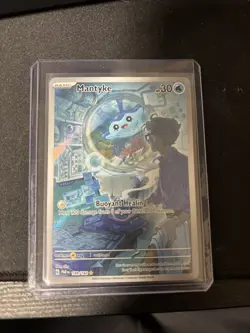 Pokemon TCG Mantyke Card 189/182 Sv04: Paradox Rift - Image 1