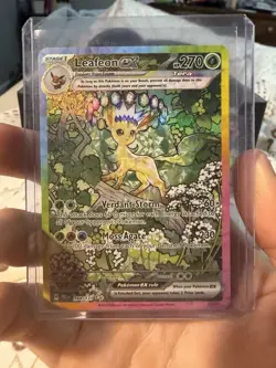 Pokemon TCG Leafeon EX Prismatic Evolutions Special Illustration Card 144/131 - Image 1
