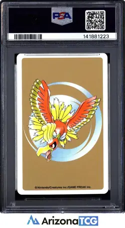 Pokemon 2000 Pidgeot 018 9 Of Diamonds Gold Playing Card Japanese PSA 9 - Image 2