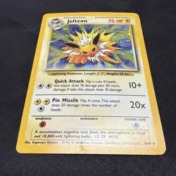 Pokemon TCG Jolteon Jungle Holo No Symbol Error Card 4/64 Unlimited Rare - Image 5