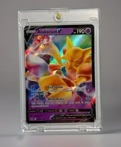2021 Pokemon Alakazam V Holo Card Mint Condition Ships In One Touch - Image 1