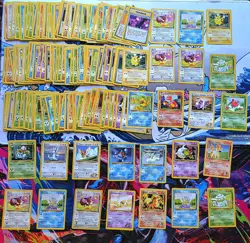 Vintage Pokemon Card Lot WOTC Set Era Fire 150+ Charmander Pikachu Eevee Psyduck - Image 1