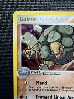 Golem 6/92 EX Legend Maker Reverse Holo Stamped Pokemon Card NM - Image 3