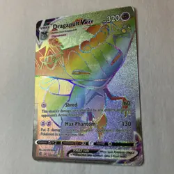 Pokemon Dragapult VMAX Secret Rare Full Art Holo 197/192 Rebel Clash Card - Image 2