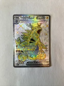 Pokemon Cards Tyranitar ex 211/197 Ultra Rare Full Art Obsidian Flames - NM/M - Image 1