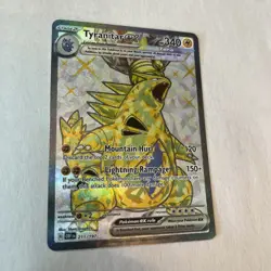 Pokemon Cards Tyranitar ex 211/197 Ultra Rare Full Art Obsidian Flames - NM/M - Image 3