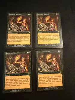 x4 Desperate Research [Invasion] 4x Magic MTG Cards LP - Image 1
