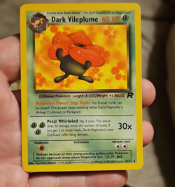 Pokemon Dark Vileplume Team Rocket Rare 30/82 60 HP Stage 2 Regular English Card - Image 1
