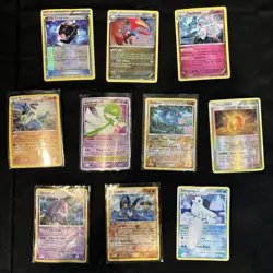 Pokemon Collection Lot: 10 Vintage Mid Era - XY Cards DAMAGED Ultra Rare Holo - Image 1