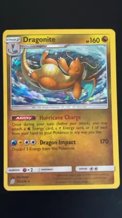 Dragonite Cracked Ice Holo - Unified Minds Deck Exclusive - 2019 Pokemon Card - Image 1