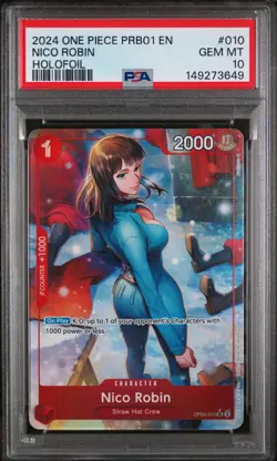 2024 ONE PIECE PRB01-PREMIUM BOOSTER -ONE PIECE CARD THE BEST- NICO ROBIN PSA 10 - Image 1