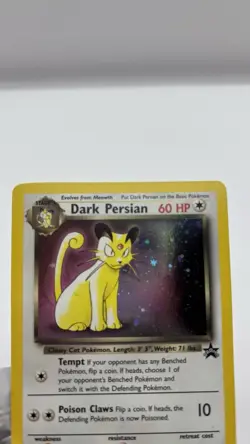 Vintage Ungraded Dark Persian 17 Holo Black Star Promo WOTC Pokemon Card - Image 3