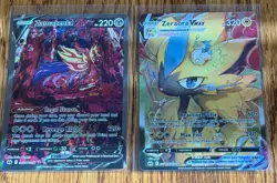 Pokemon card Lot of 2 Zeraora Vmax Zamazenta V - Image 1