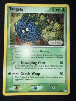 Tangela 44/92 EX Legend Maker Stamped Reverse Holo Uncommon Card LP - Image 1