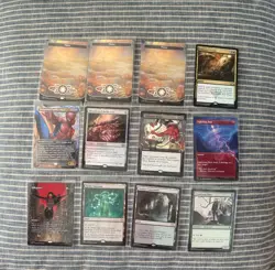 magic the gathering 12 card lot, assassin's trophy/verdant catacombs, unfinity.. - Image 3