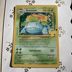 Venusaur Holo Card 15/102 Celebrations Classic Collection Near Mint Condition - Image 1