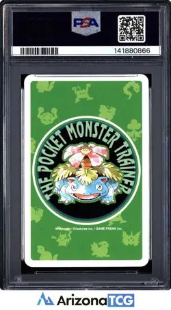 Pokemon 1996 Machoke 067 7 Of Clubs Green Playing Card Japanese GEM MINT PSA 10 - Image 2