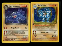1st Edition Machamp 8/102 Base 1999 Dark Rocket Vintage Pokemon Card Lot WOTC - Image 1