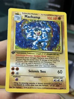 1st Edition Machamp 8/102 Base 1999 Dark Rocket Vintage Pokemon Card Lot WOTC - Image 4