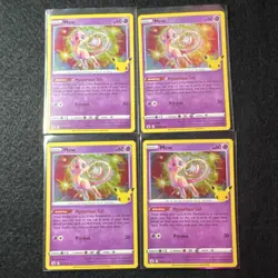 2021 Mew Celebrations Holo Pokemon TCG Cards Lot x4 English 011/025 - Image 1